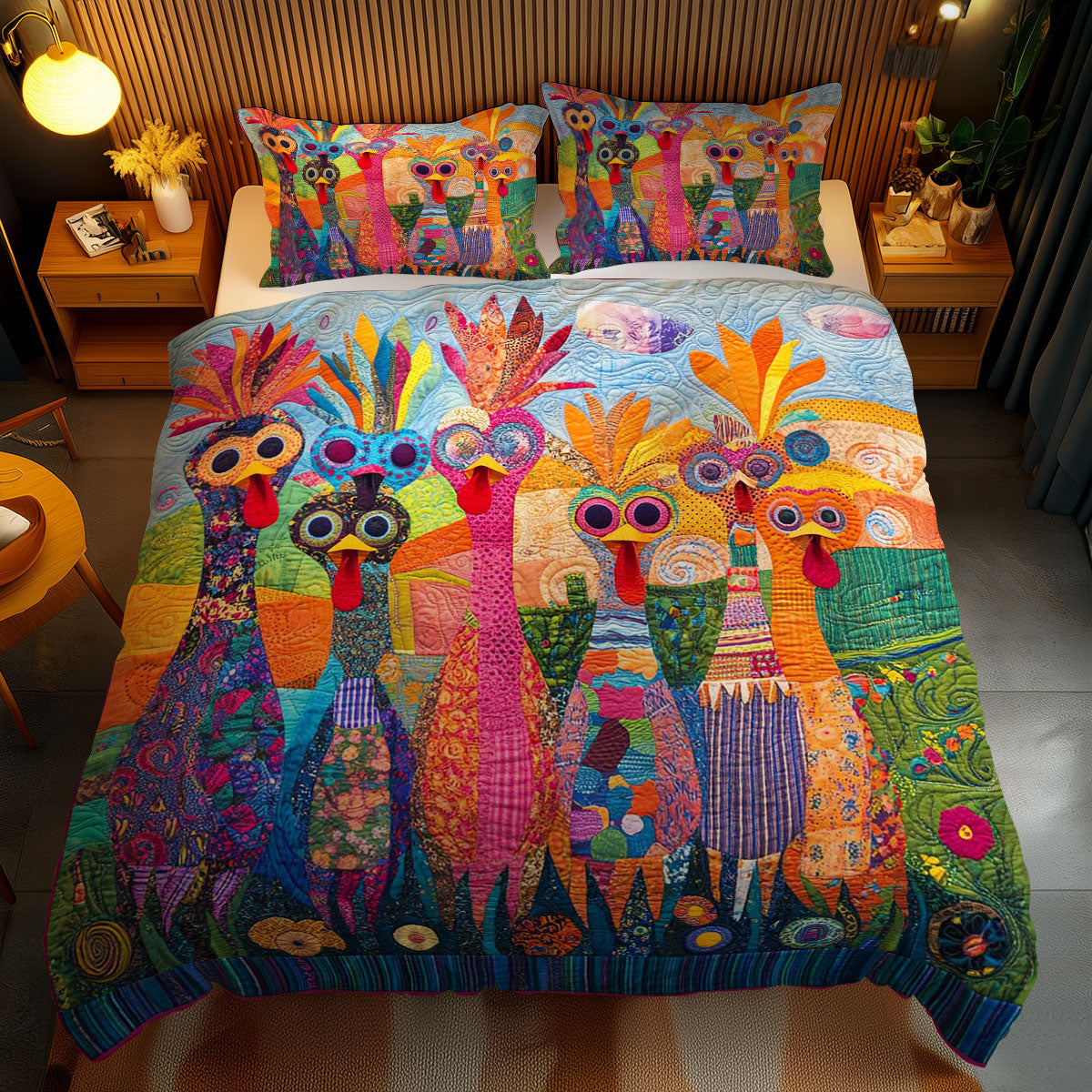 Goofy Chicken Funny WN2502067CL Duvet Cover Set