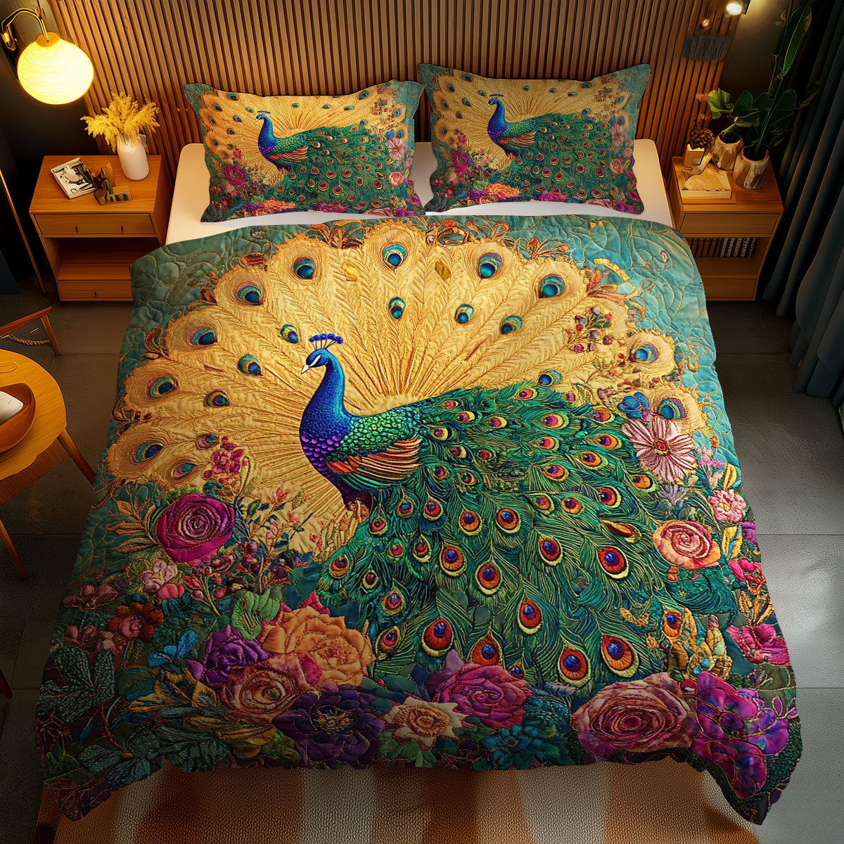 Majestic Peacock WN1102065CL Duvet Cover Set