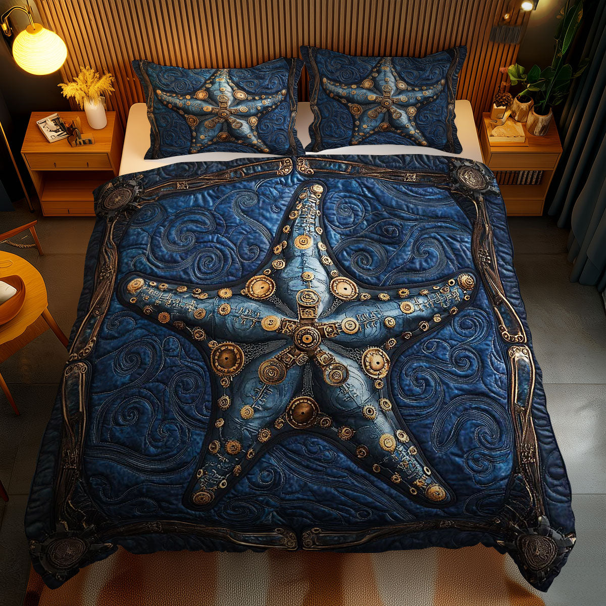 Mystic Steampunk Starfish WN0602079CL Duvet Cover Set