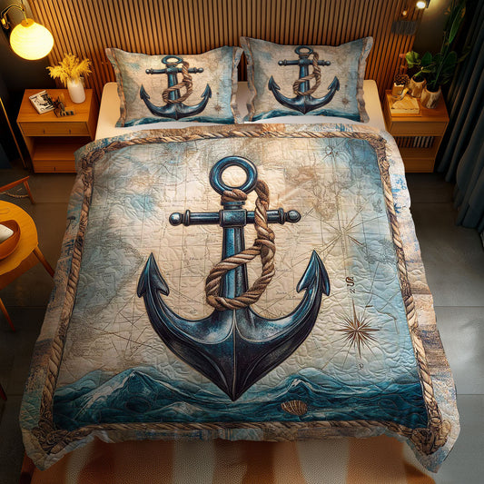 Nautical Anchor WN0602080CL Duvet Cover Set