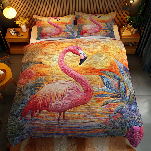 Sunset Flamingo WN1102082CL Duvet Cover Set