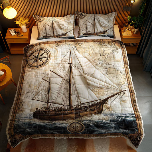 Treasure Sailboat WN0602098CL Duvet Cover Set