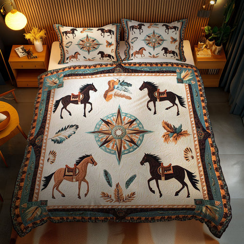 Tribal Horse WN1102084CL Duvet Cover Set