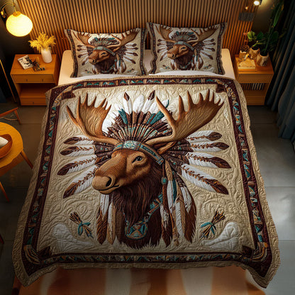 Tribal Moose WN1102085CL Duvet Cover Set