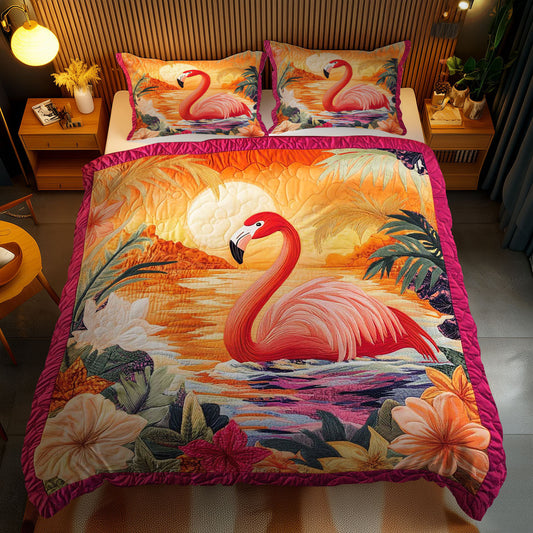 Tropical Flamingo WN1102086CL Duvet Cover Set