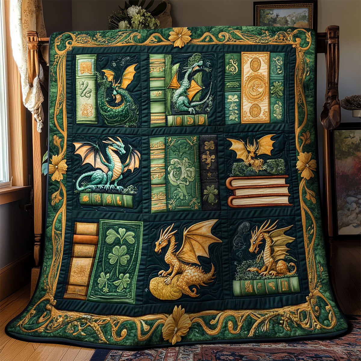 Ancient Lore Dragon WN2702092CL Quilt