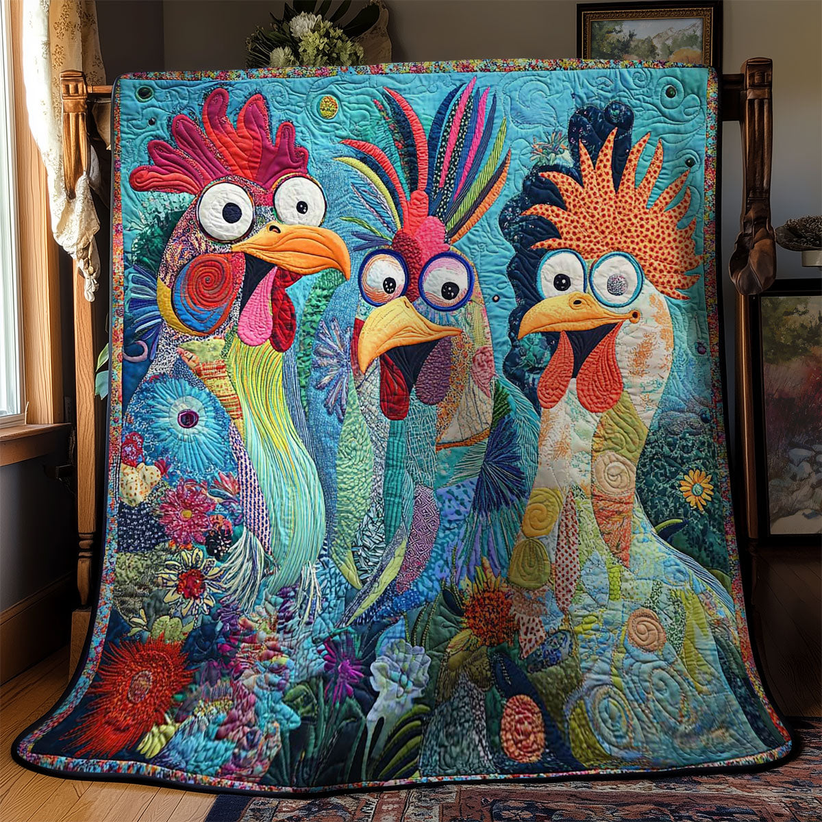 Funky Chicken WN2802096CL Quilt