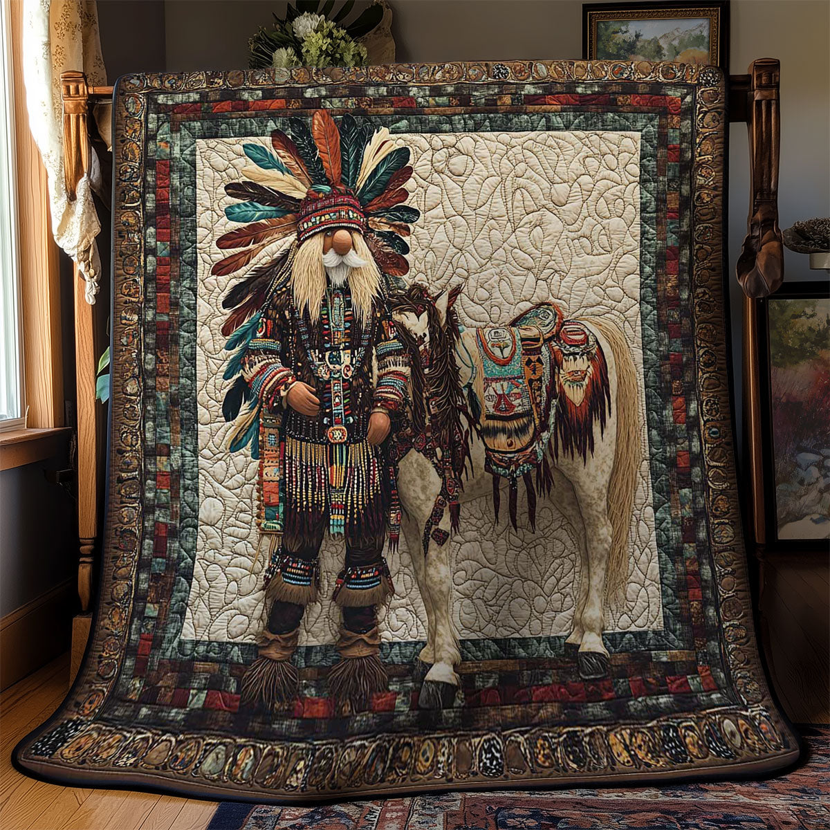 Gnome Spirit Rider WN2001033CL Quilt