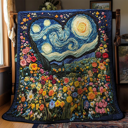 Heart Of Starlit Flowers WN2001017CL Quilt