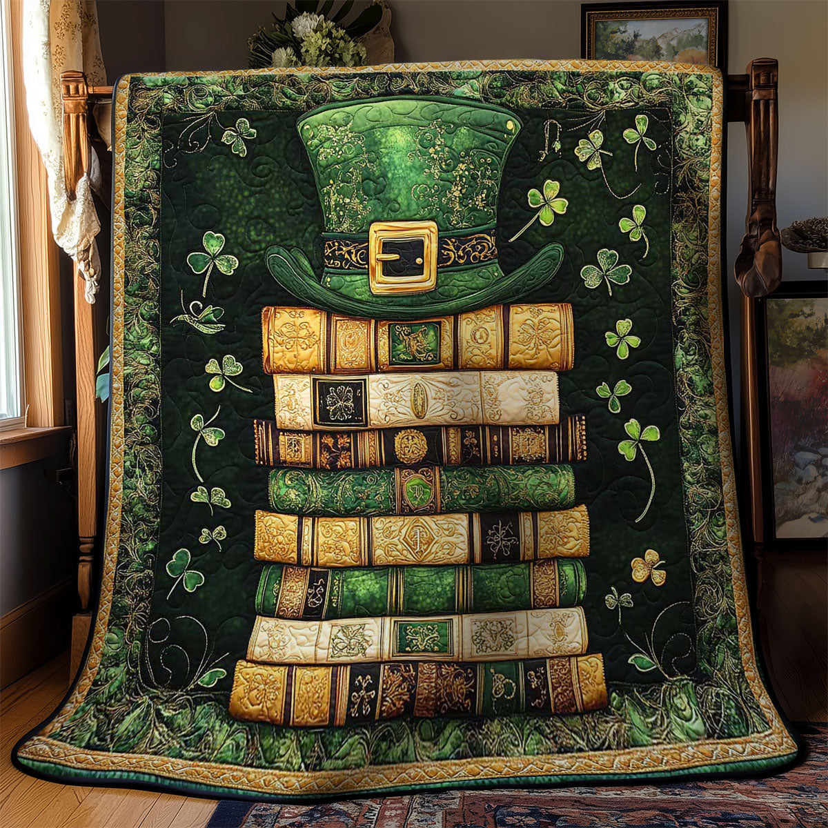 Lucky Book Stack WN2702094CL Quilt