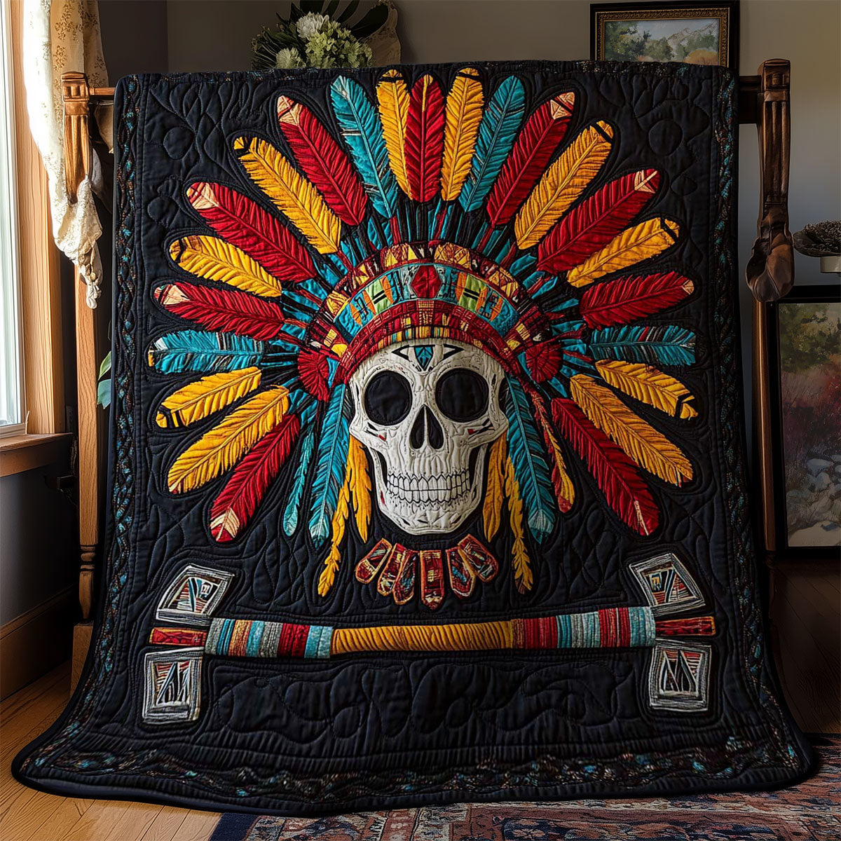 Native Skull Guardians WN2001029CL Quilt