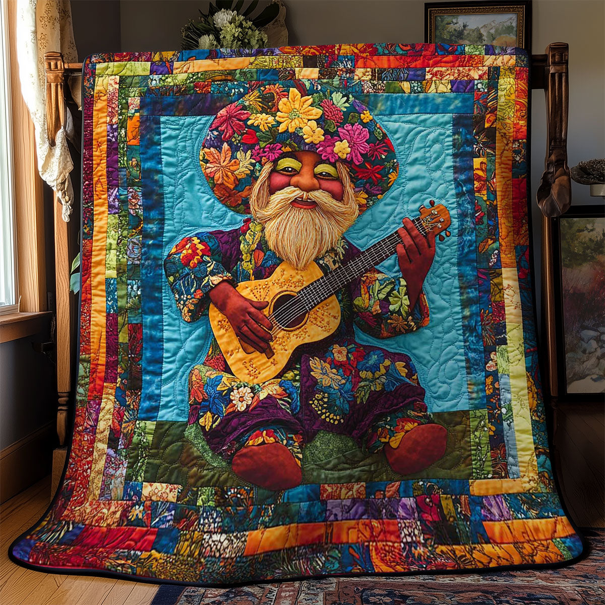 Patchwork African Gnome WN2702019CL Quilt