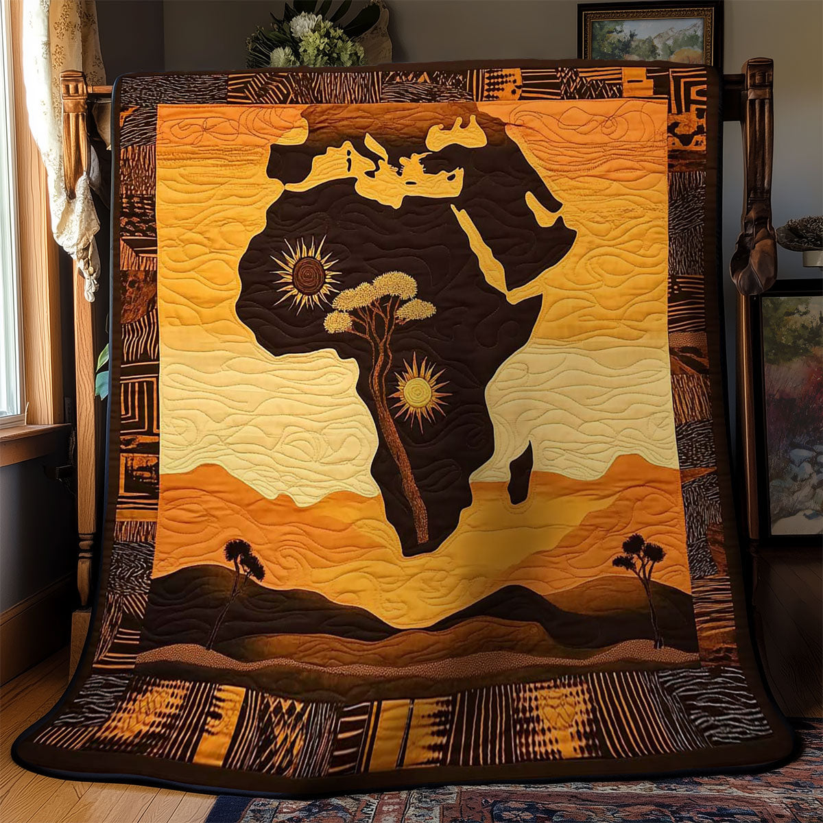 Sacred African Safari WN2502036CL Quilt