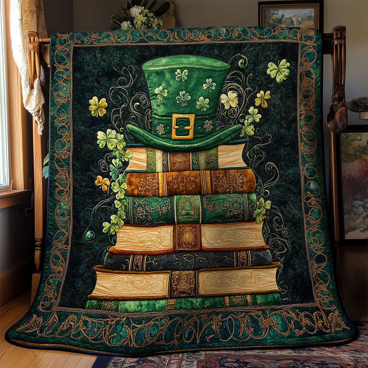 Shamrock Book Haven WN2702095CL Quilt