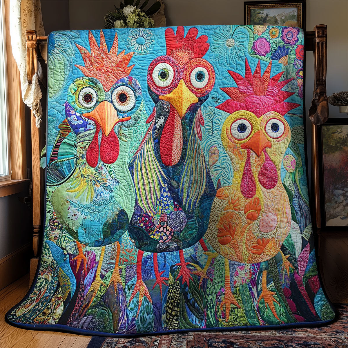 Silly Chicken WN2802097CL Quilt