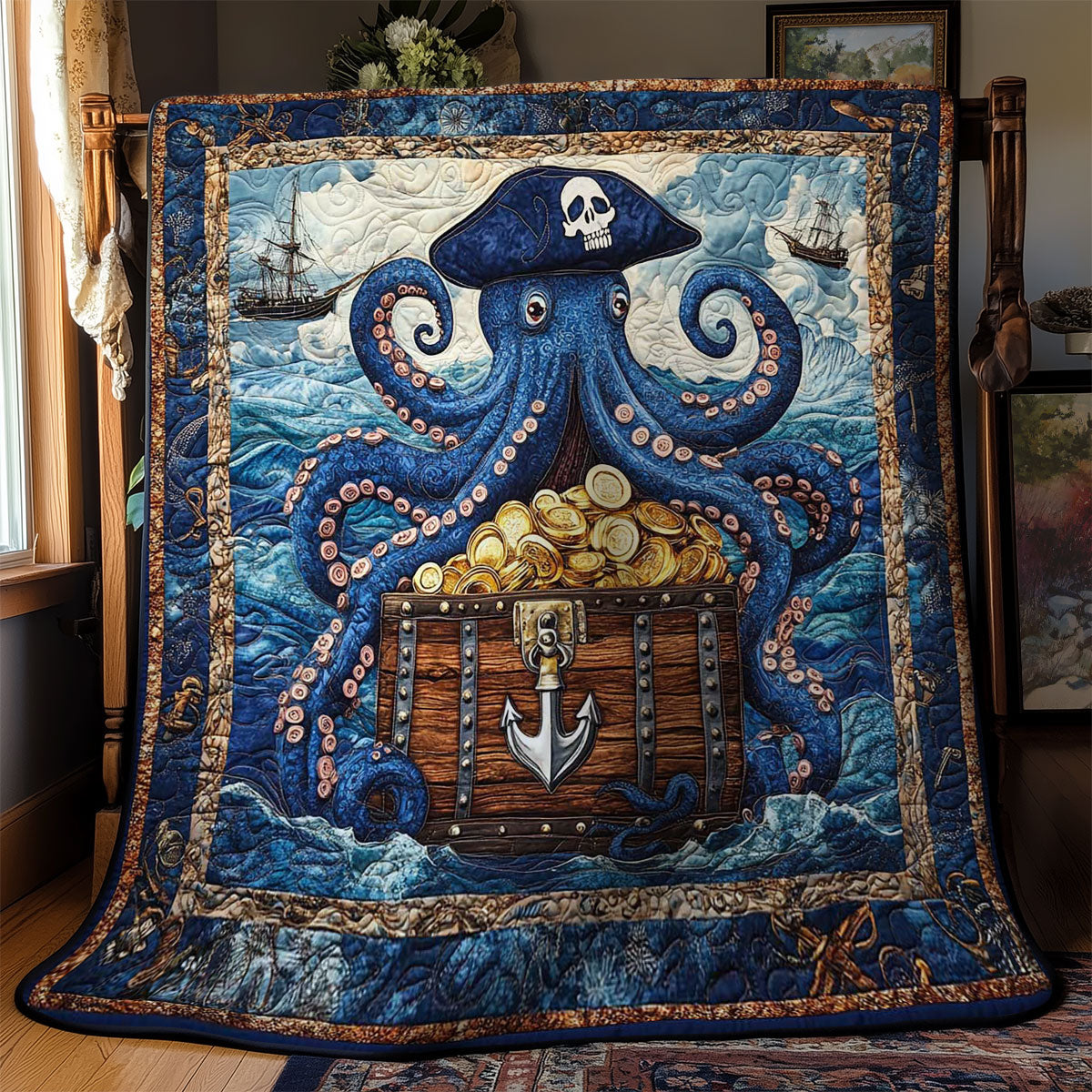 Stormy Octopus WN2702087CL Quilt