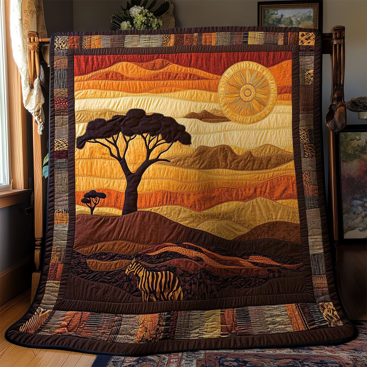 Tribal African Safari WN2502029CL Quilt