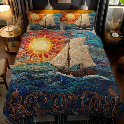 Celestial Sailboat WN0602059CL Duvet Cover Set