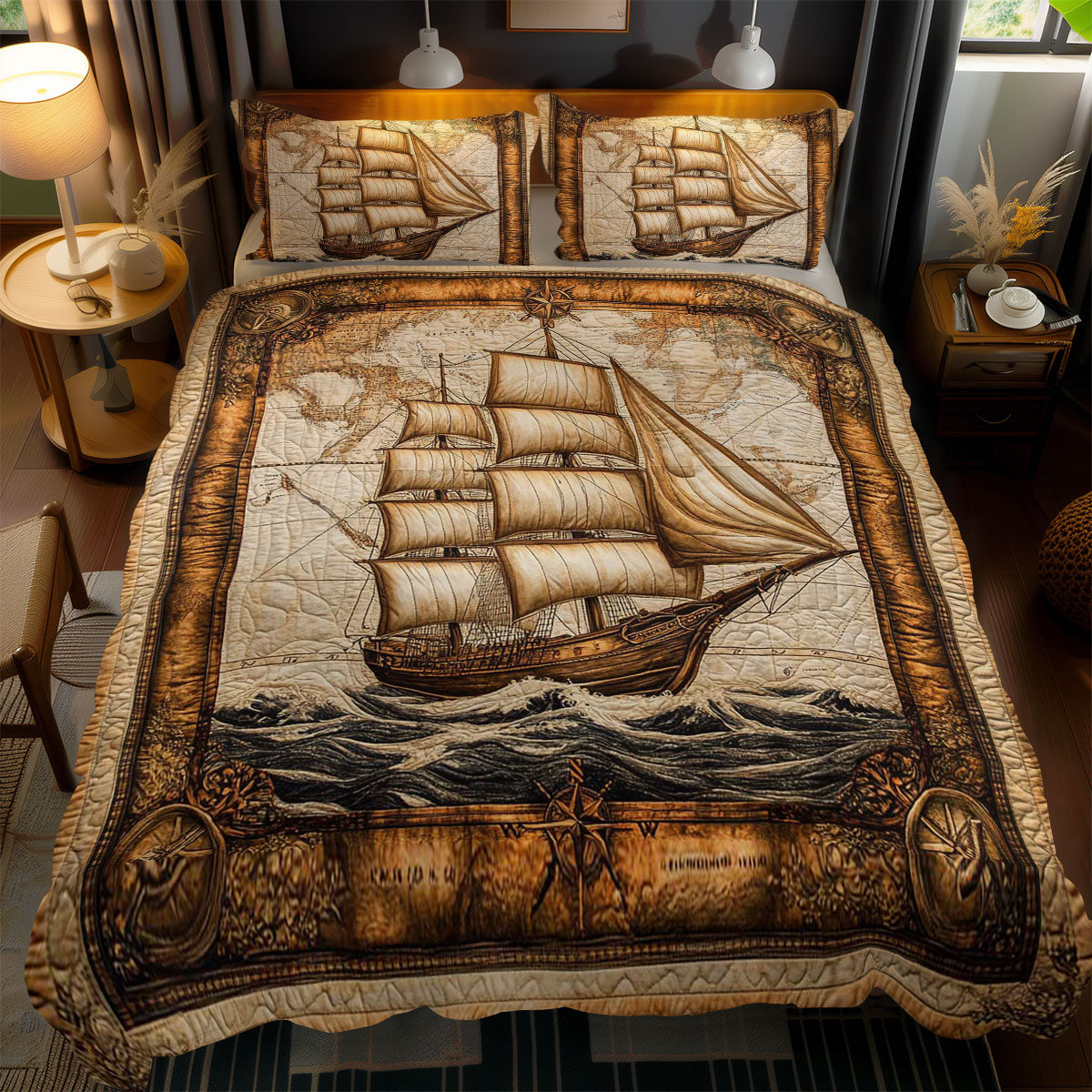 Lost Sailboat WN0602073CL Duvet Cover Set