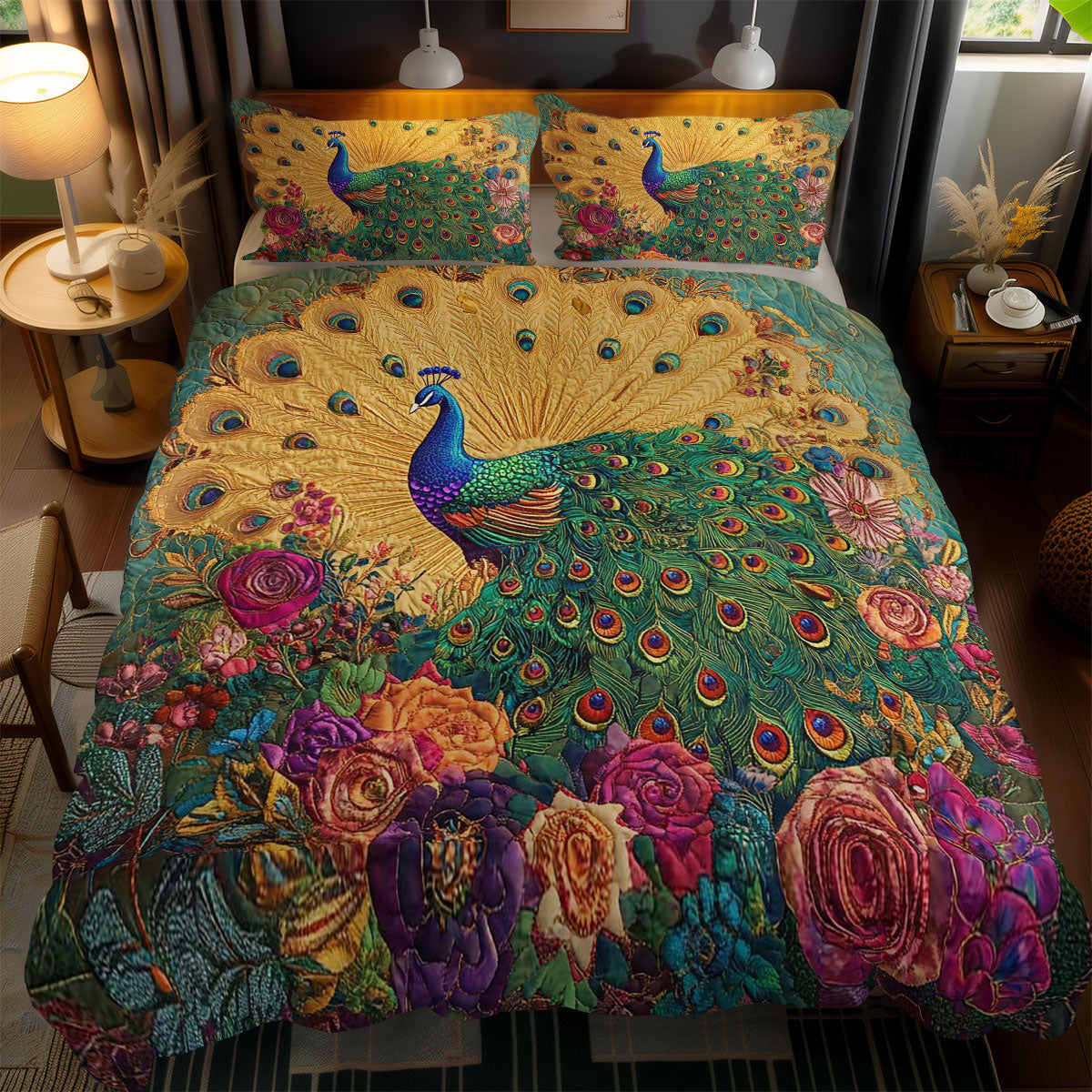 Majestic Peacock WN1102065CL Duvet Cover Set