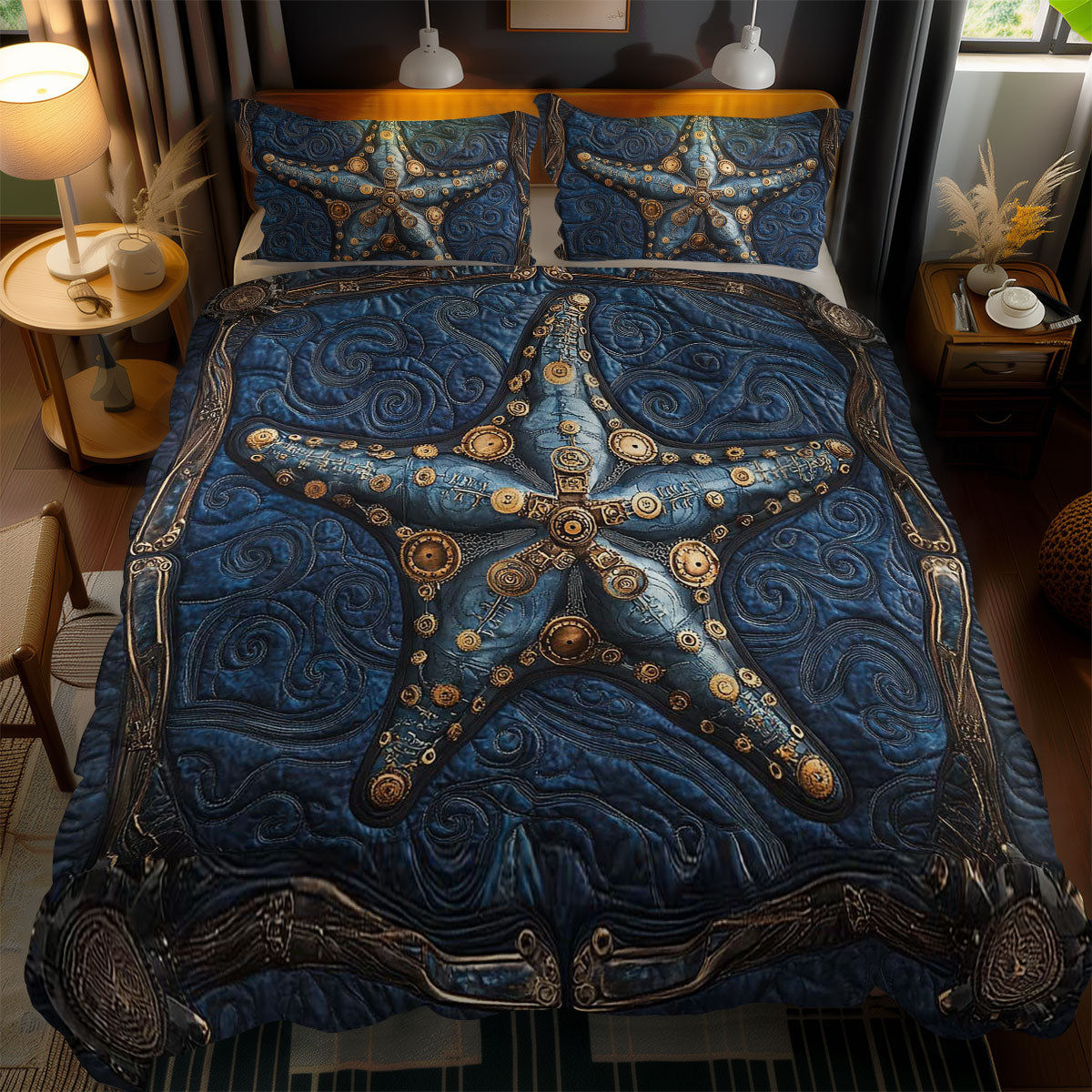 Mystic Steampunk Starfish WN0602079CL Duvet Cover Set