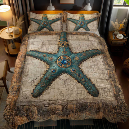 Nautical Steampunk Starfish WN0602083CL Duvet Cover Set