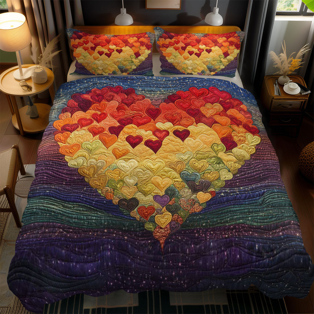 Radiant Heart WN0602085CL Duvet Cover Set