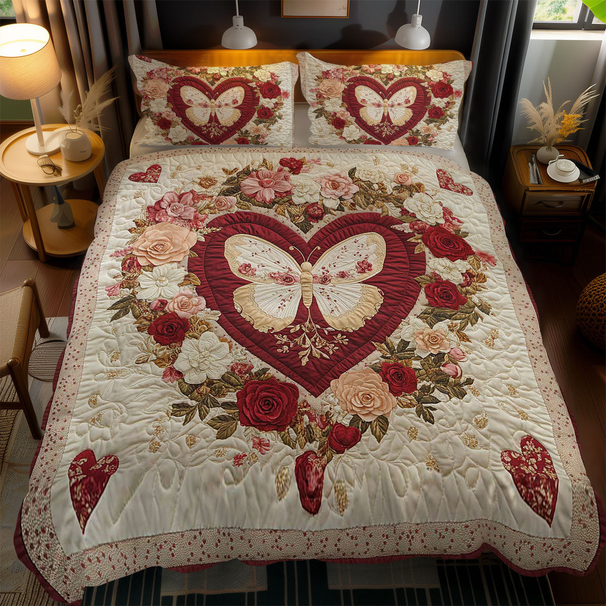 Rose Butterfly WN1102076CL Duvet Cover Set