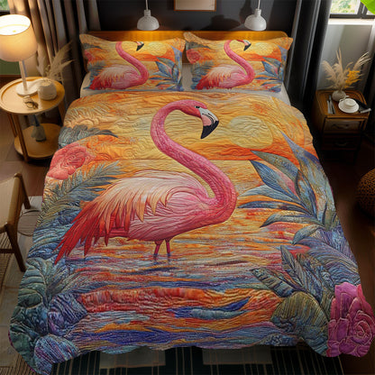 Sunset Flamingo WN1102082CL Duvet Cover Set