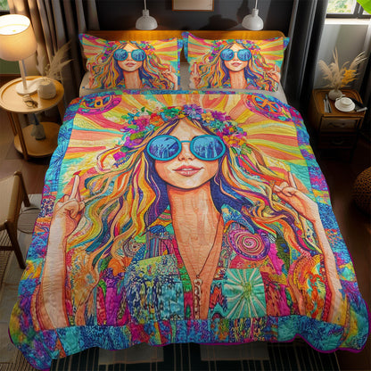 Sunshine Hippie Girl WN1102083CL Duvet Cover Set