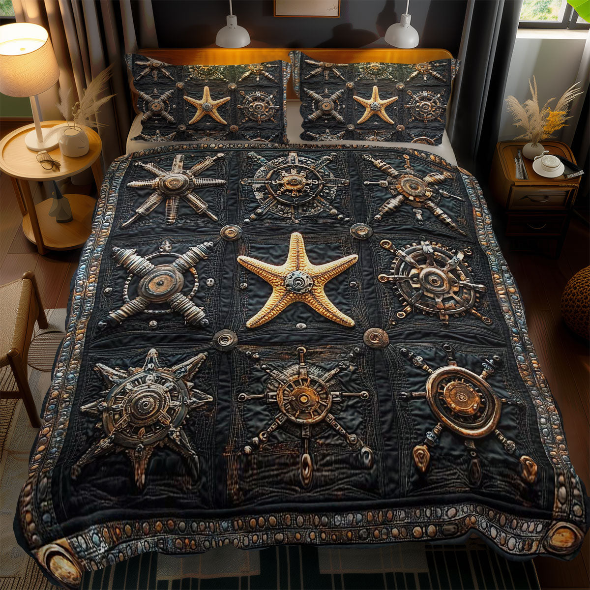 Timeless Steampunk Starfish WN0602094CL Duvet Cover Set