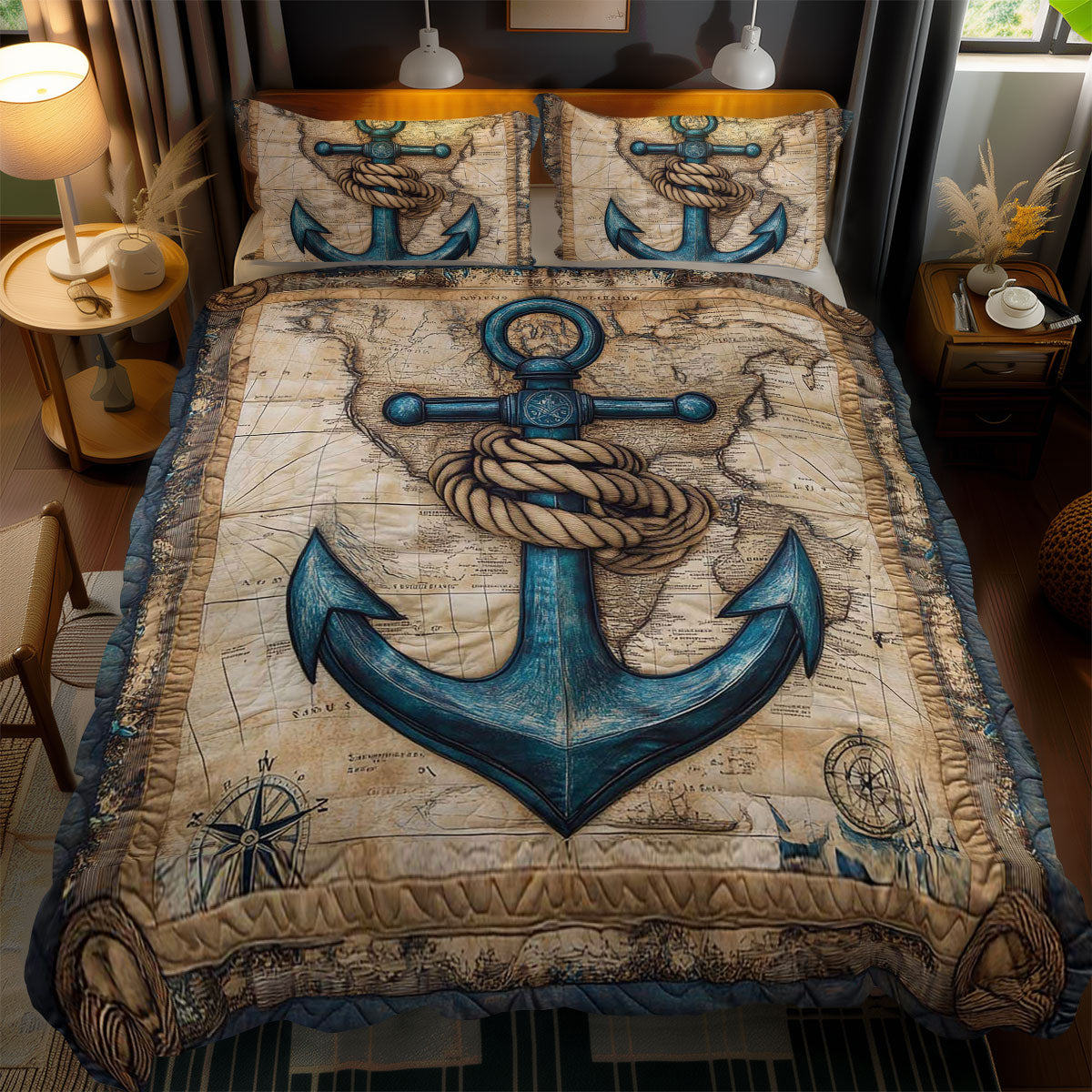 Treasure Anchor WN0602096CL Duvet Cover Set