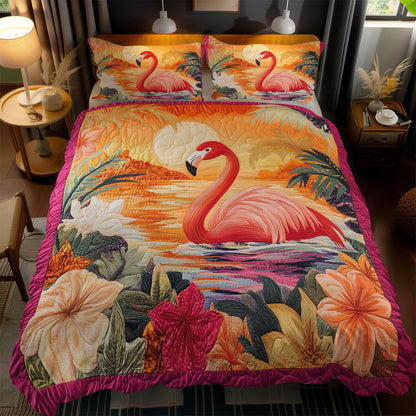 Tropical Flamingo WN1102086CL Duvet Cover Set