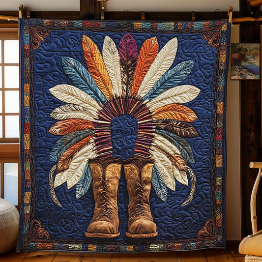 Boots With Feather Glory WN2001043CL Quilt