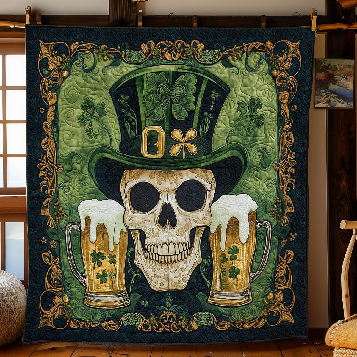 Enchanted Skull WN2702029CL Quilt