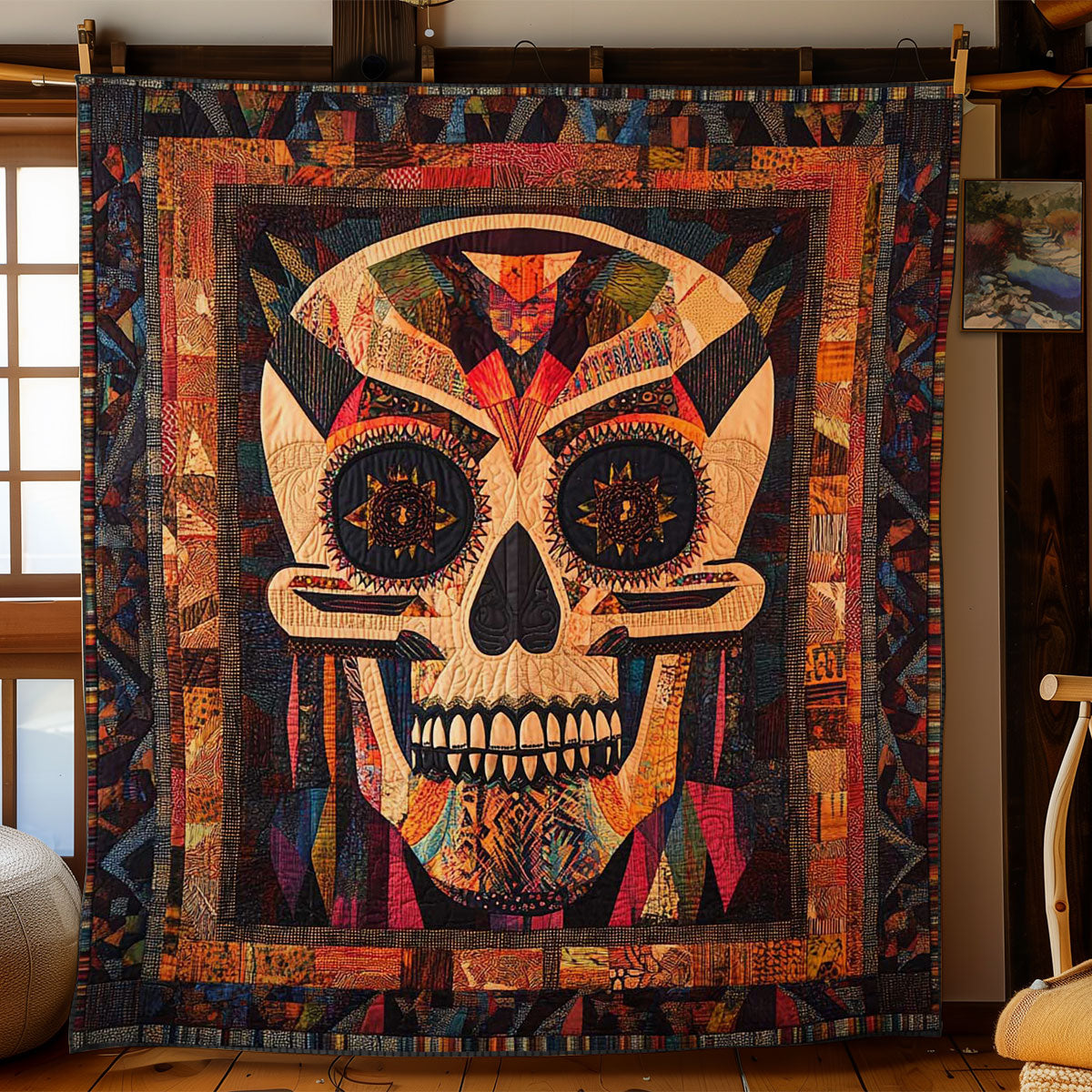 Eternal African Skull WN2702010CL Quilt