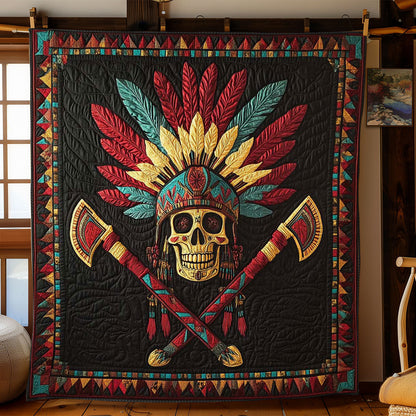 Feathered Skull Emblem WN2001028CL Quilt