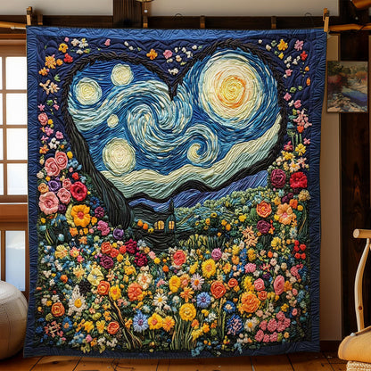 Heart Of Starlit Flowers WN2001017CL Quilt