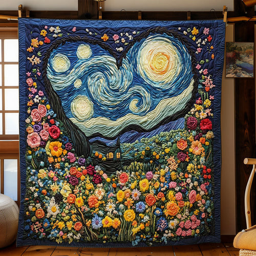 Heart Of Starlit Flowers WN2001017CL Quilt