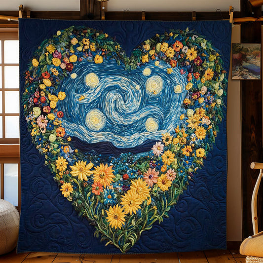 Heart Under Starry Sky WN2001019CL Quilt