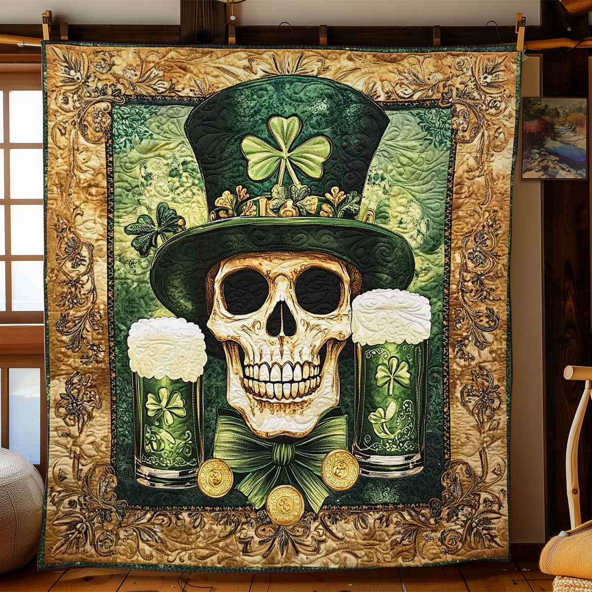 Lucky Charm Skull WN2702032CL Quilt