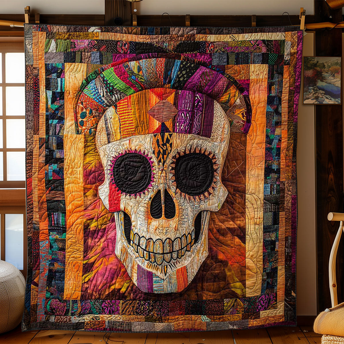 Majestic African Skull WN2702012CL Quilt