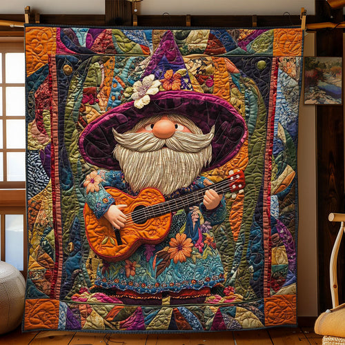 Musical African Gnome WN2702018CL Quilt