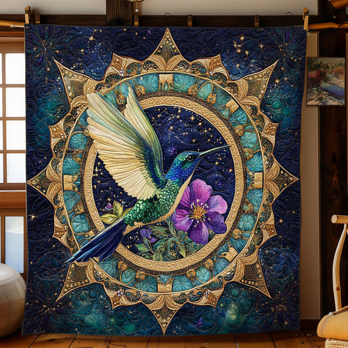 Mystic Hummingbird Mandala WN2001021CL Quilt