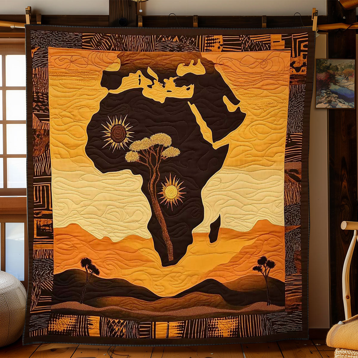 Sacred African Safari WN2502036CL Quilt