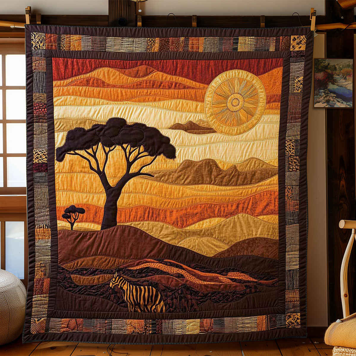 Tribal African Safari WN2502029CL Quilt