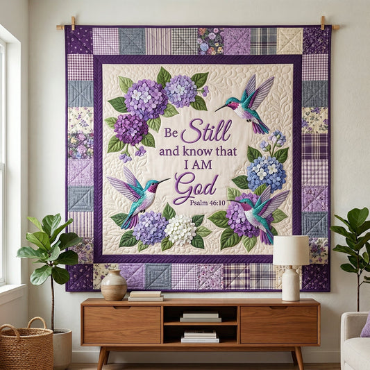 I Am God Hummingbird XR0204010CL Quilt Blanket