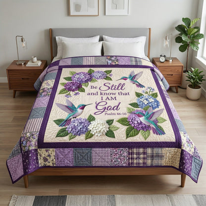 I Am God Hummingbird XR0204010CL Quilt Blanket