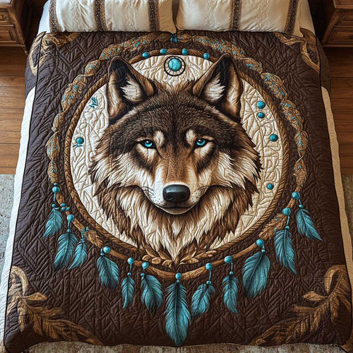 Native American Wolf WP2301022CL Duvet Cover Set