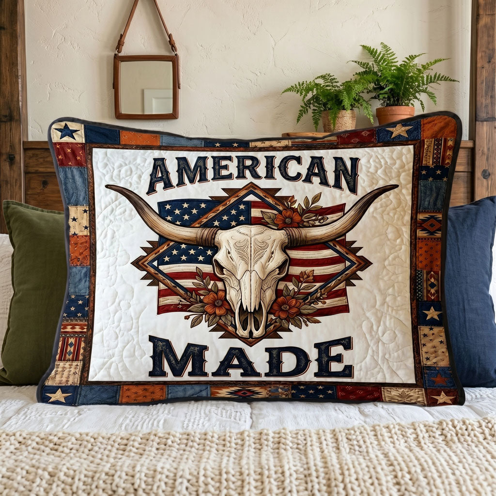 Rustic American Cowboy Spirit WN1604005CL Quilted Bedding Pillow Case